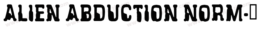 Alien Abduction Norm字体转换